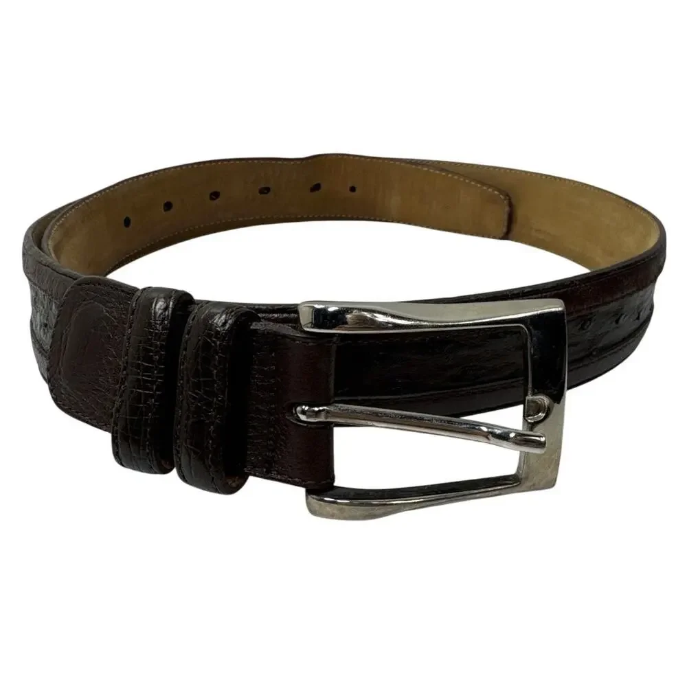 Mezlan Genuine Ostrich Belt, Men's, Size 42